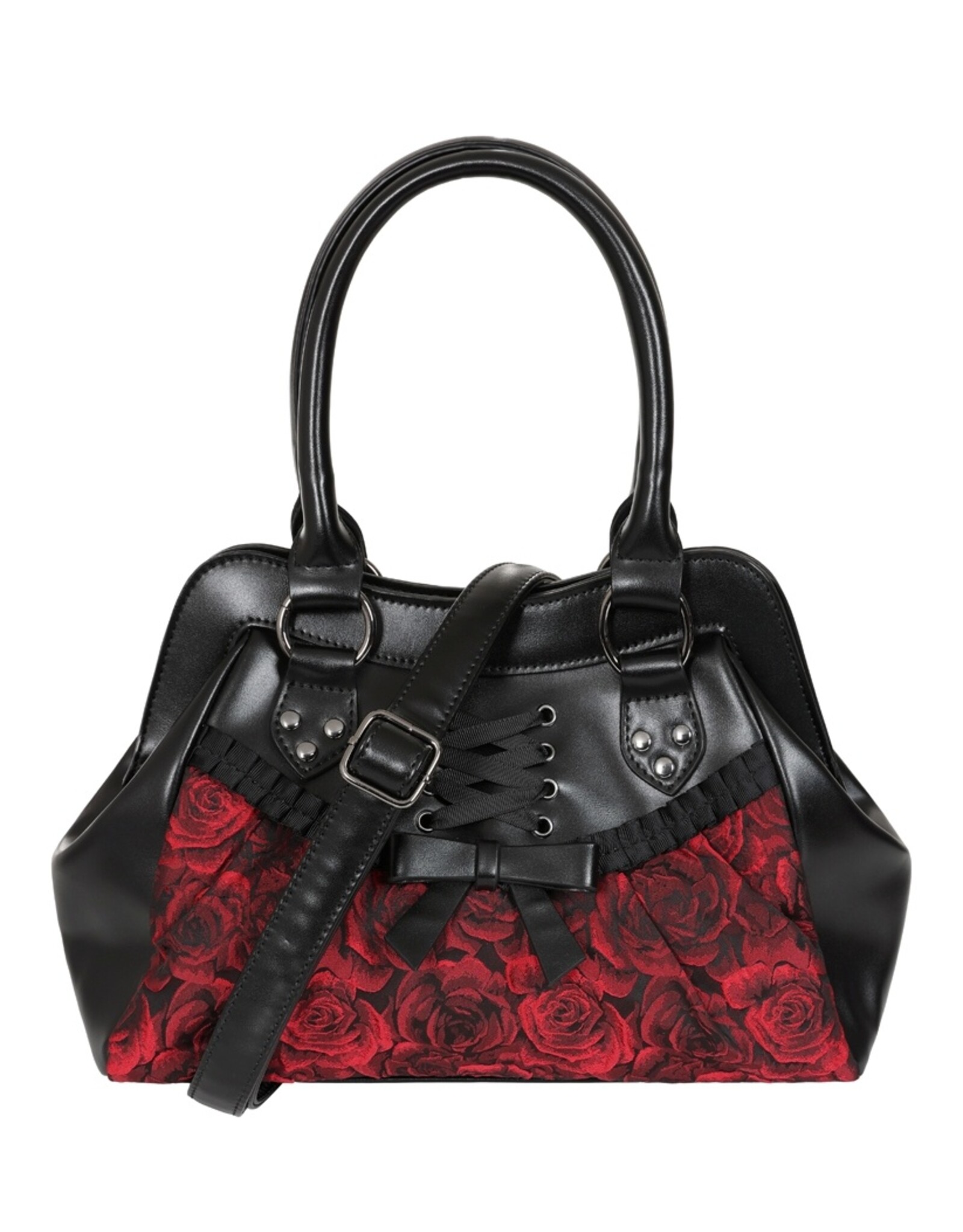 Banned Gothic tassen Steampunk tassen - Banned Crimson Thorn Rose Schoudertas