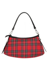 Banned Gothic Tassen Steampunk Tassen - Banned Anarchy Kilt Handtas rood