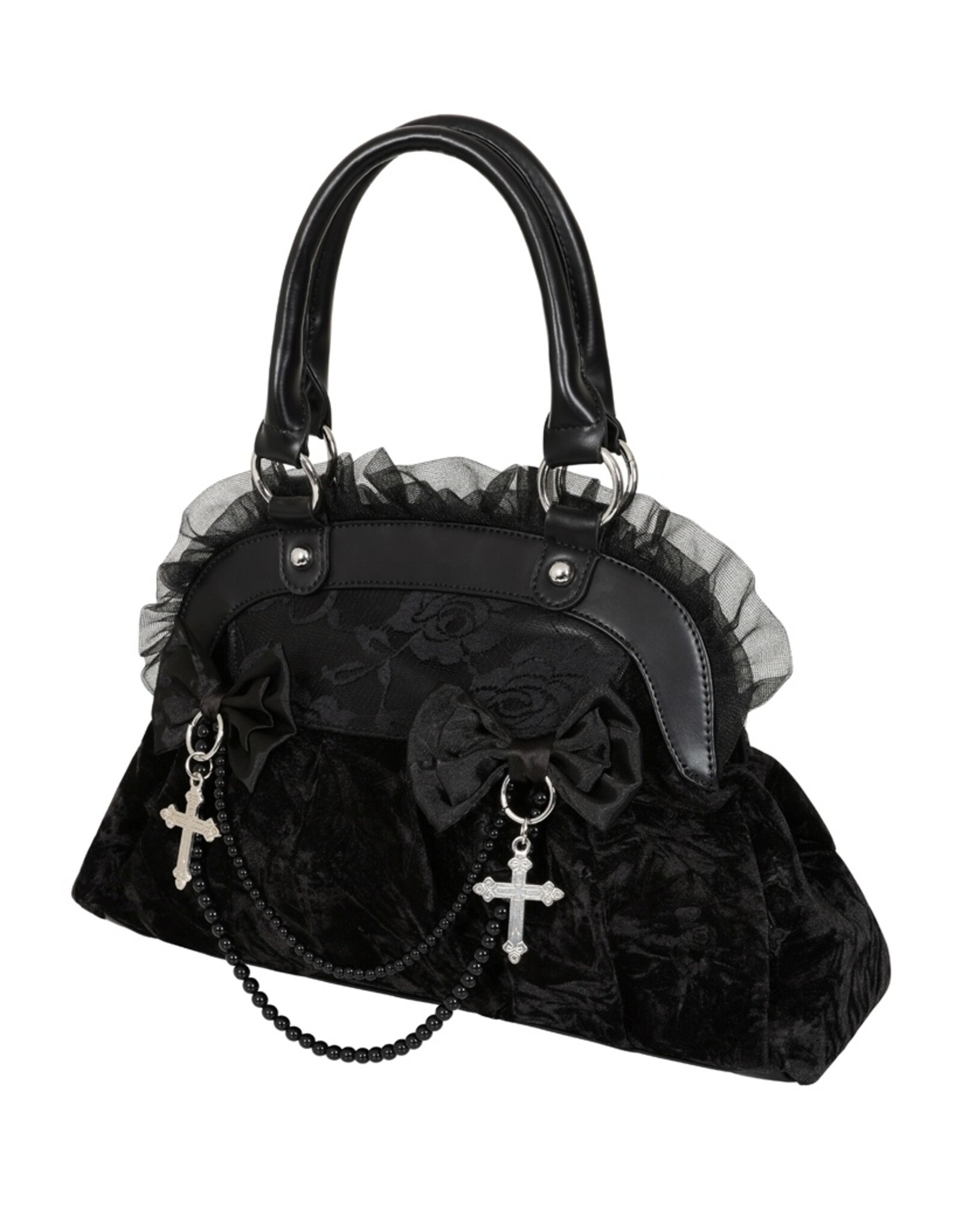 Banned Retro bags  Vintage bags - Sanctum Velvet Gothic-Victorian Handbag