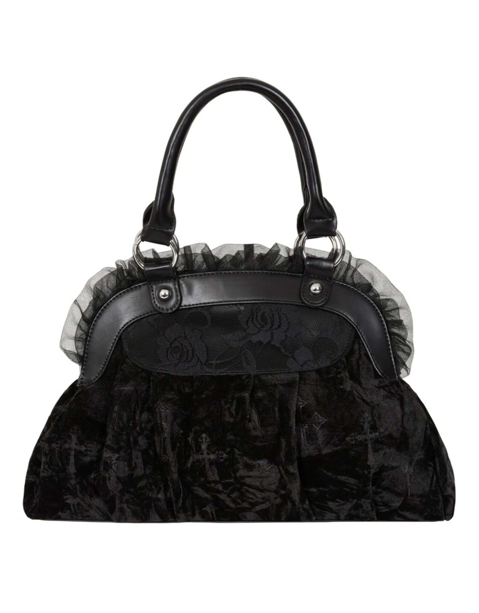 Banned Retro tassen Vintage tassen - Sanctum Velvet Gothic-Victoriaans Handtas