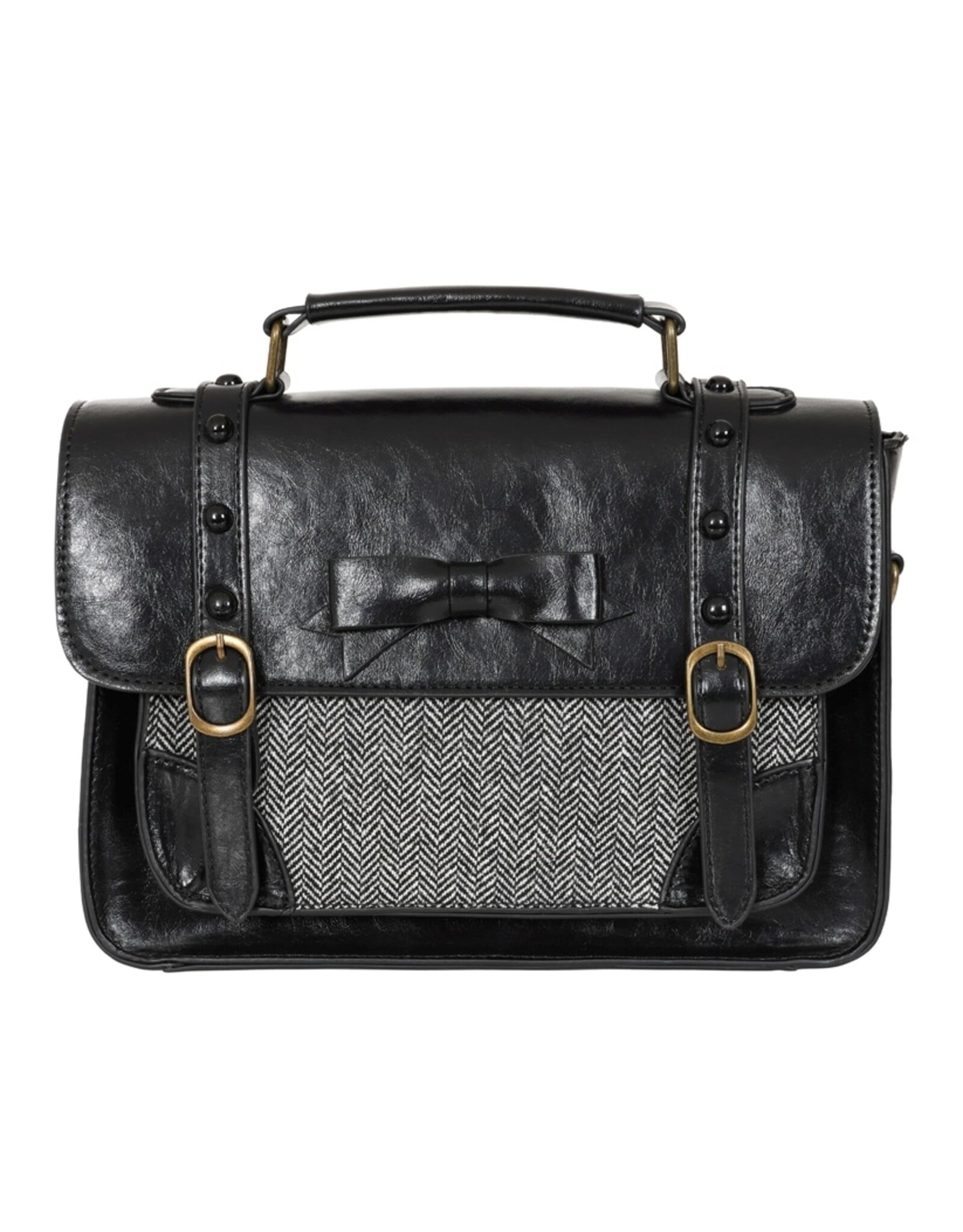Banned Retro tassen Vintage tassen -  Banned Retro Herringbone Heirloom handtas