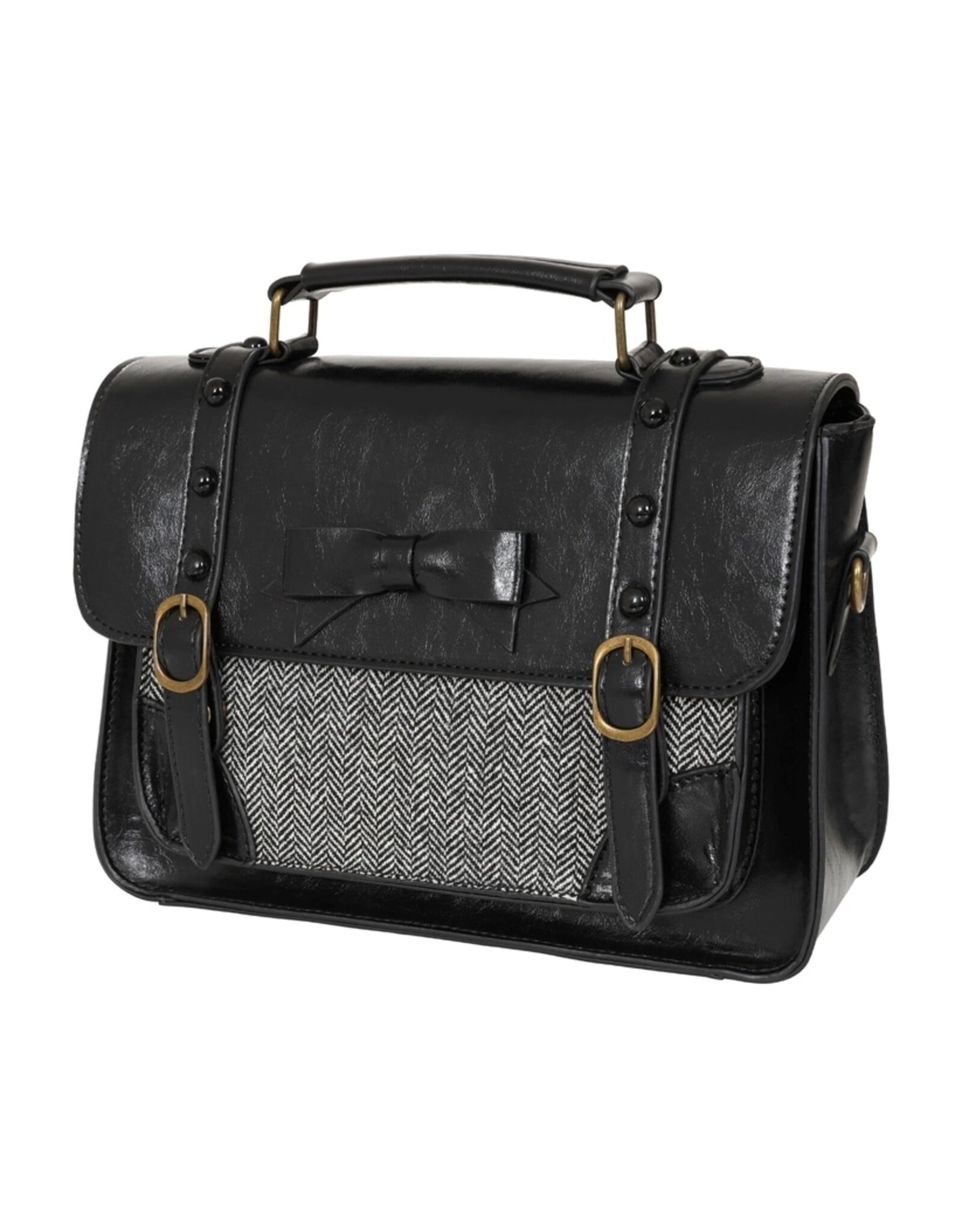 Banned Retro tassen Vintage tassen -  Banned Retro Herringbone Heirloom handtas