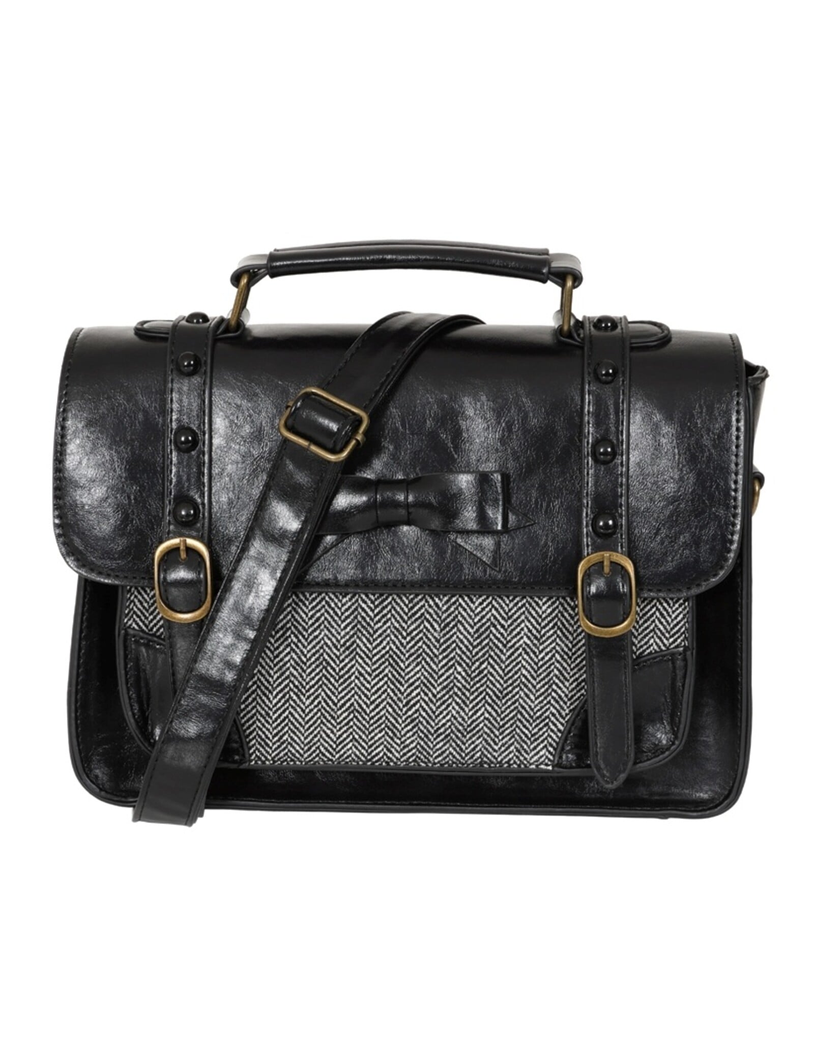 Banned Retro tassen Vintage tassen -  Banned Retro Herringbone Heirloom handtas