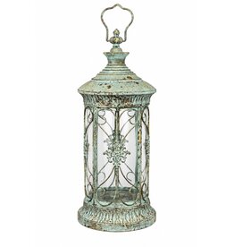 Trukado Brocante Lantaarn met Patina en Filigraanwerk 50,3cm