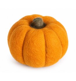 Trukado Vilten Oranje Pompoen Decoratie - 100% wol