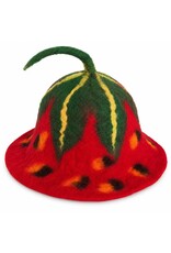 Trukado Miscellaneous - Felt hat - sauna cap "Strawberry" hand felted, 100% wool