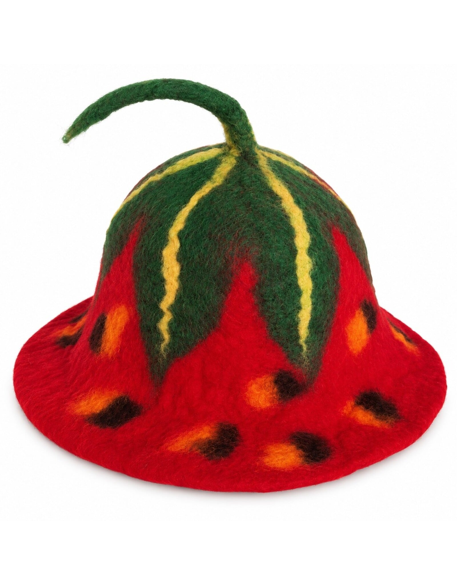 Trukado Miscellaneous - Vilten hoed - saunamuts "Aardbei" handgevilt, 100% wol