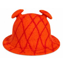Trukado Vilten hoed - Saunamuts "Shrek" oranje