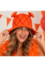 Trukado Miscellaneous - Vilten hoed - Saunamuts "Shrek" oranje