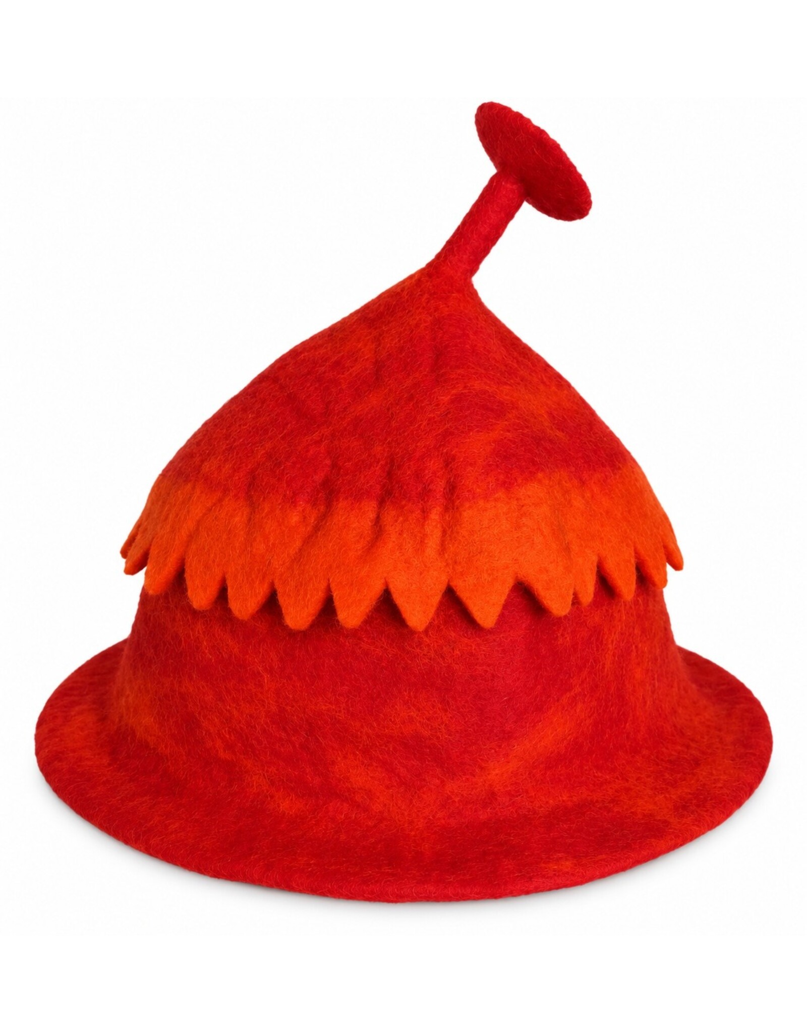 Trukado Miscellaneous - Felt Hat - Sauna Cap with Jagged edge Orange