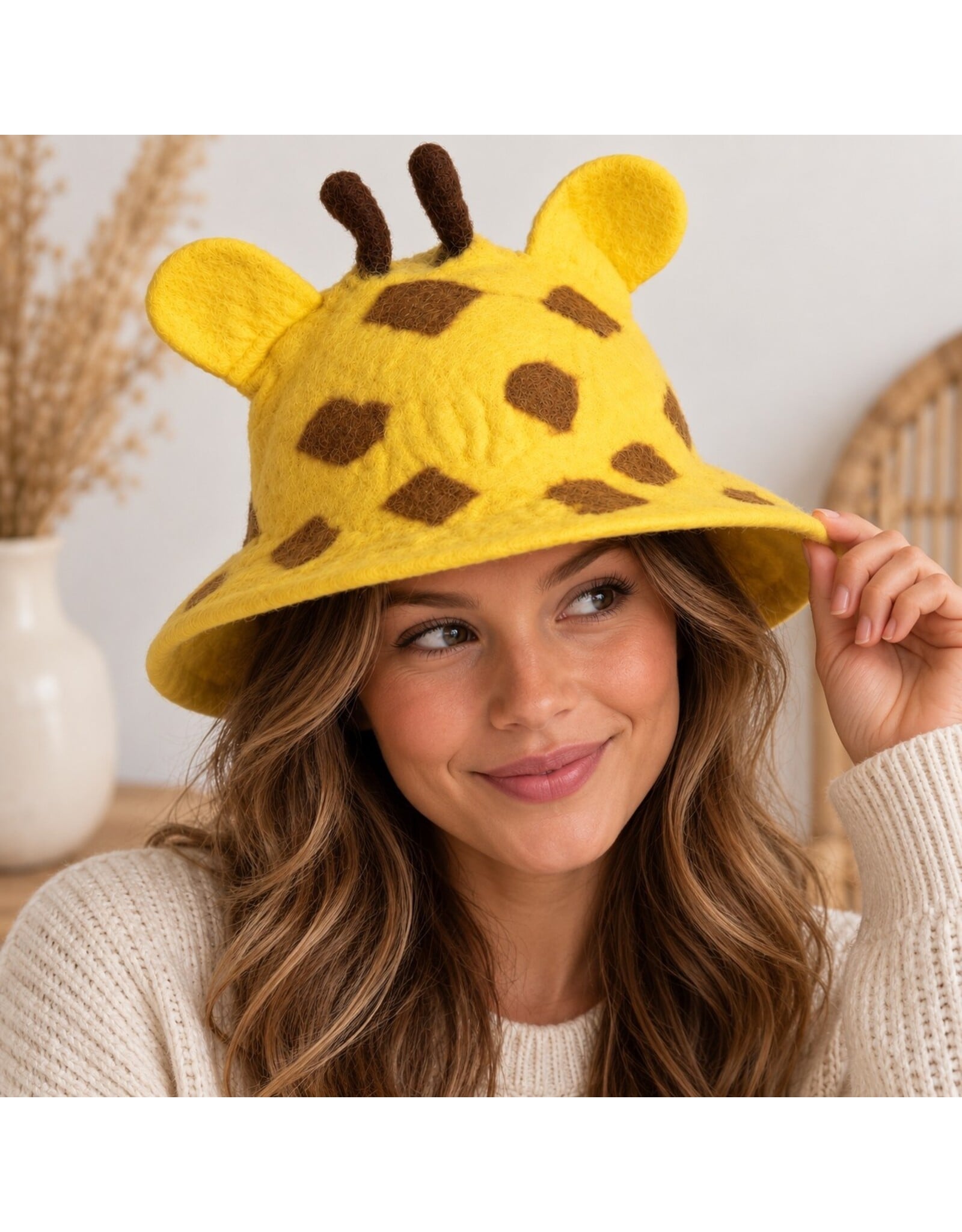 Trukado Miscellaneous - Felt hat - Sauna cap "Giraffe" -  100% wool