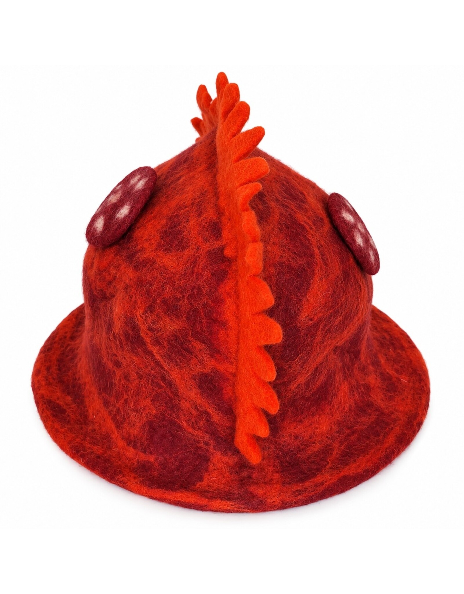 Trukado Miscellaneous - Vilten Hoed - Saunamuts "Draakje" oranje