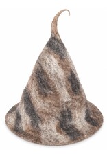 Trukado Miscellaneous - Felt pointed hat - Sauna hat Brown-beige-grey
