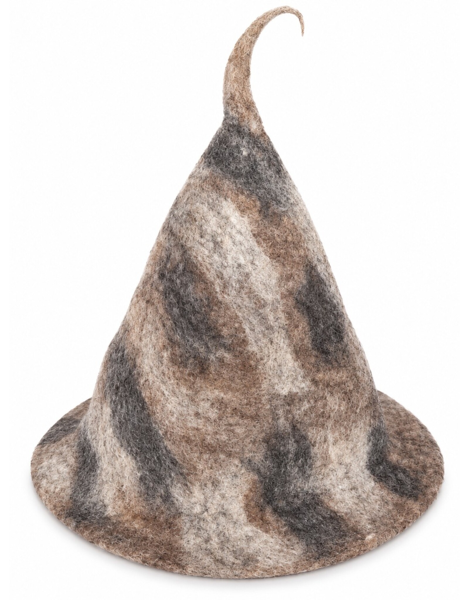 Trukado Miscellaneous - Vilten punthoed - Saunamuts Bruinbeige-grijs