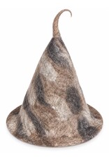 Trukado Miscellaneous - Felt pointed hat - Sauna hat Brown-beige-grey