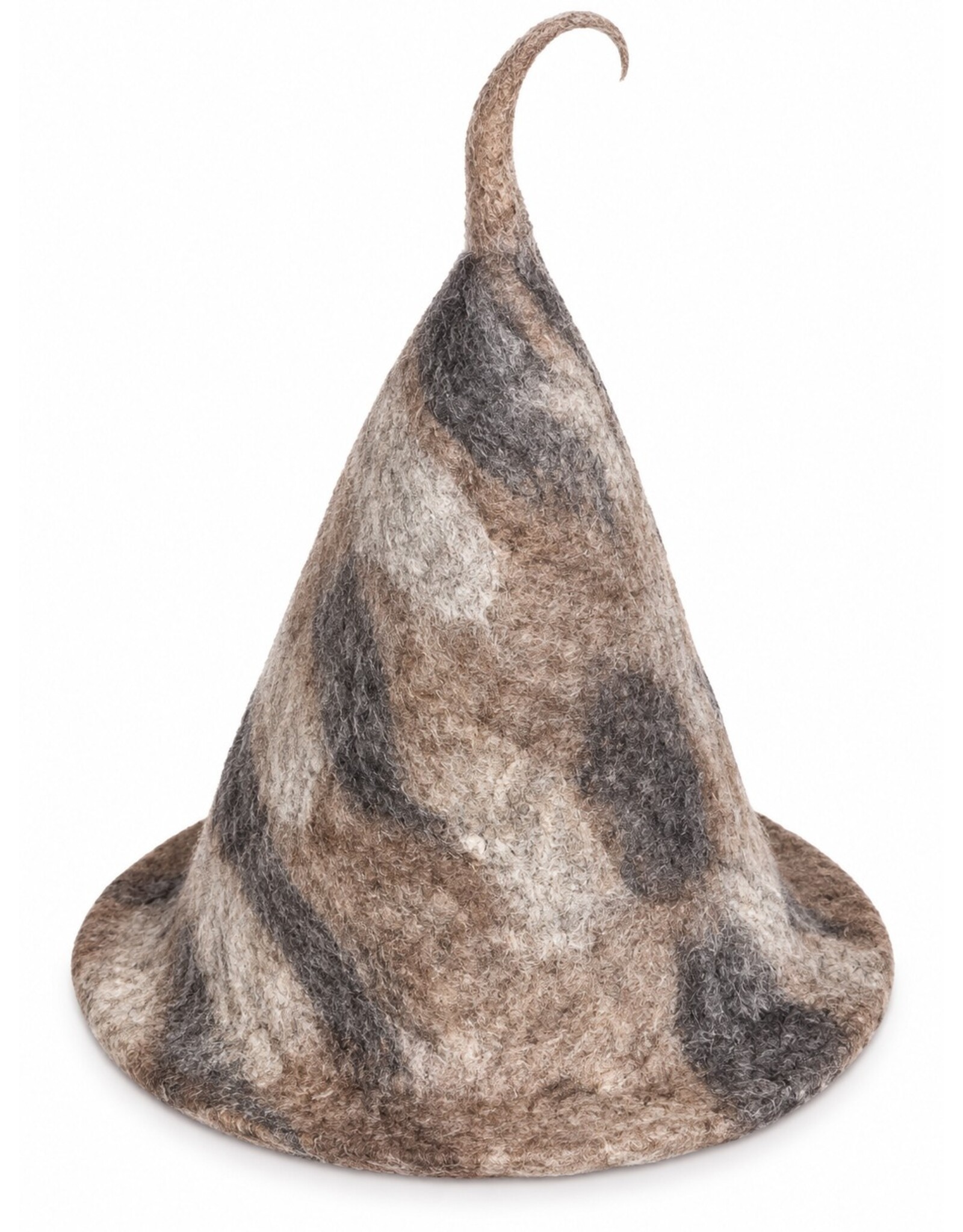 Trukado Miscellaneous - Felt pointed hat - Sauna hat Brown-beige-grey