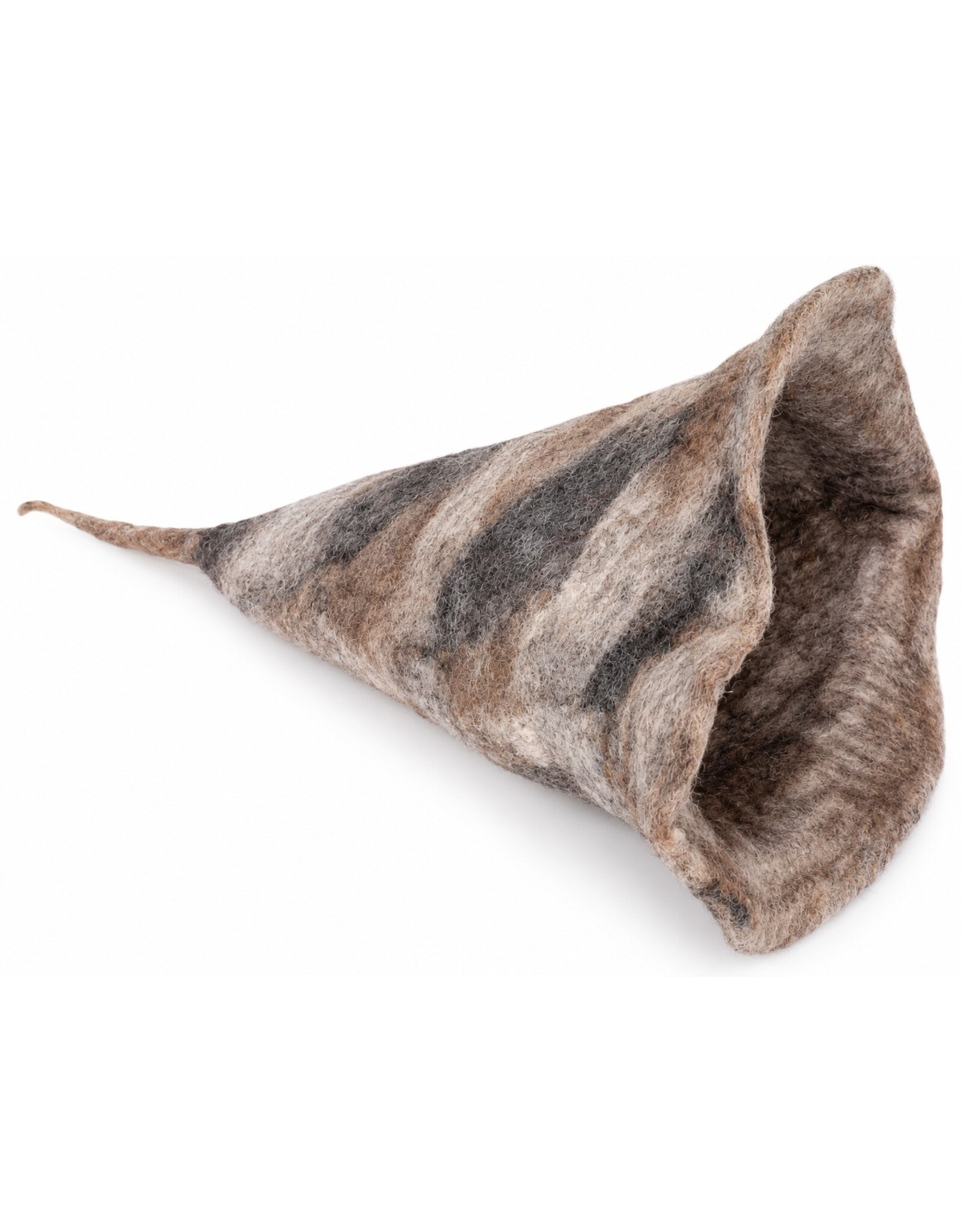 Trukado Miscellaneous - Vilten punthoed - Saunamuts Bruinbeige-grijs