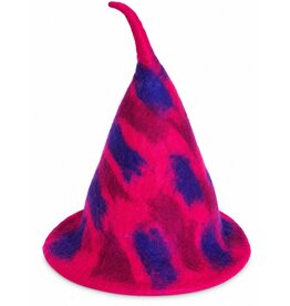 Trukado Felt pointed hat - Sauna hat Fuchsia-blue