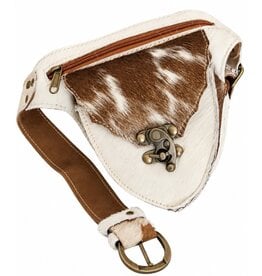 Trukado Cowhide waist bag with vintage hook