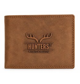 Hunters Leather wallet Hunter light brown (without coin compartment)