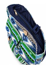 Trukado Modieus - Hobotas Geweven Stof met Etnisch Patroon Groenblauw