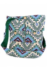 Trukado Modieus - Hobotas Geweven Stof met Etnisch Patroon Blauw