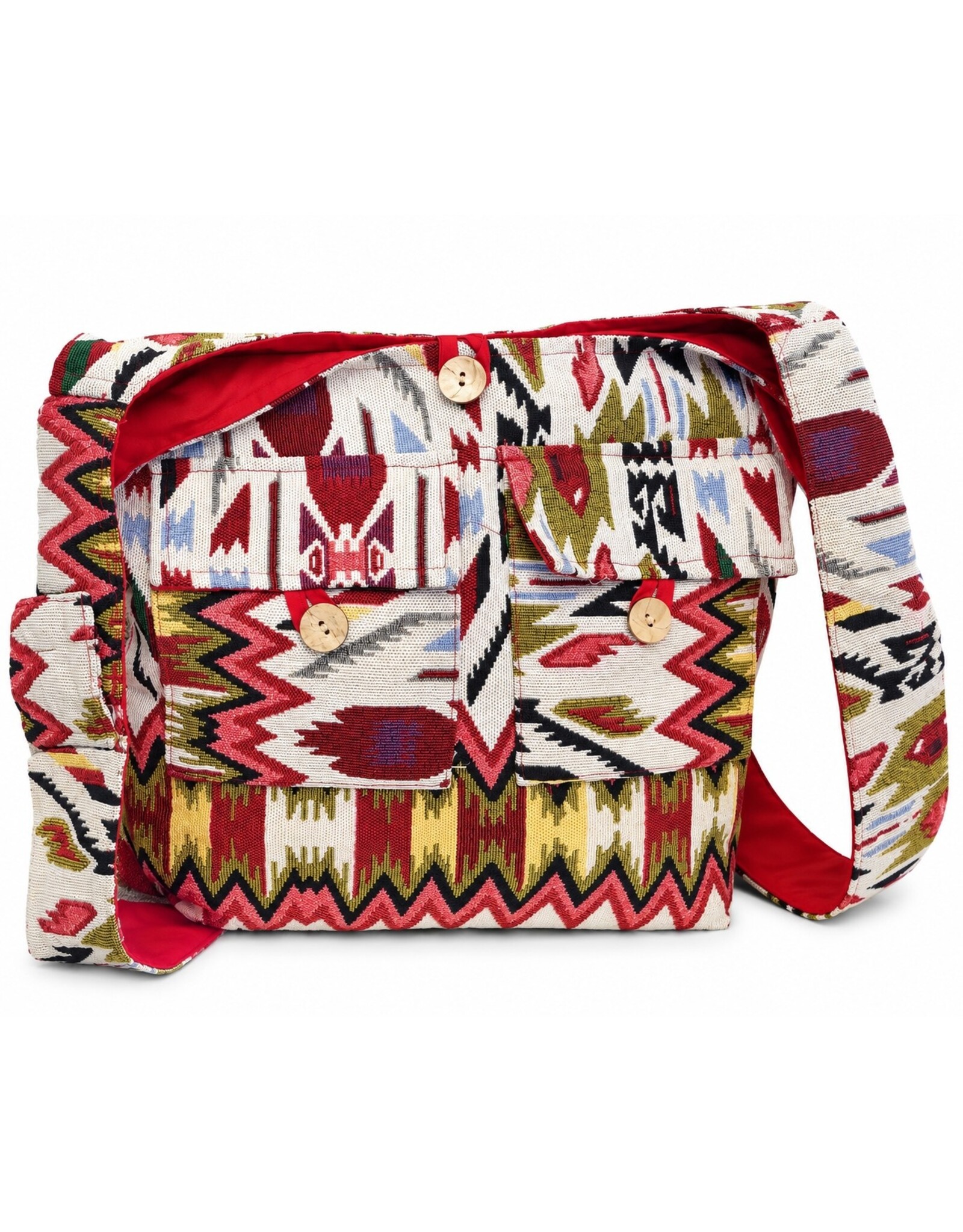 Trukado Fashion bags - Hobo bag Woven Fabric with Ethnic Pattern