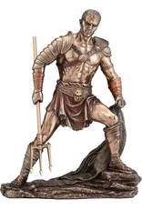 Veronese Design Giftware & Lifestyle -  Gladiator Figurine - Roman Retiarius with Net & Trident