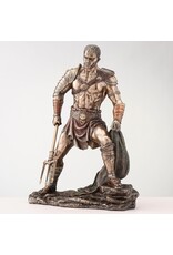 Veronese Design Giftware & Lifestyle - Gladiator Beeld - Romeinse Retiarius met Net en Drietand