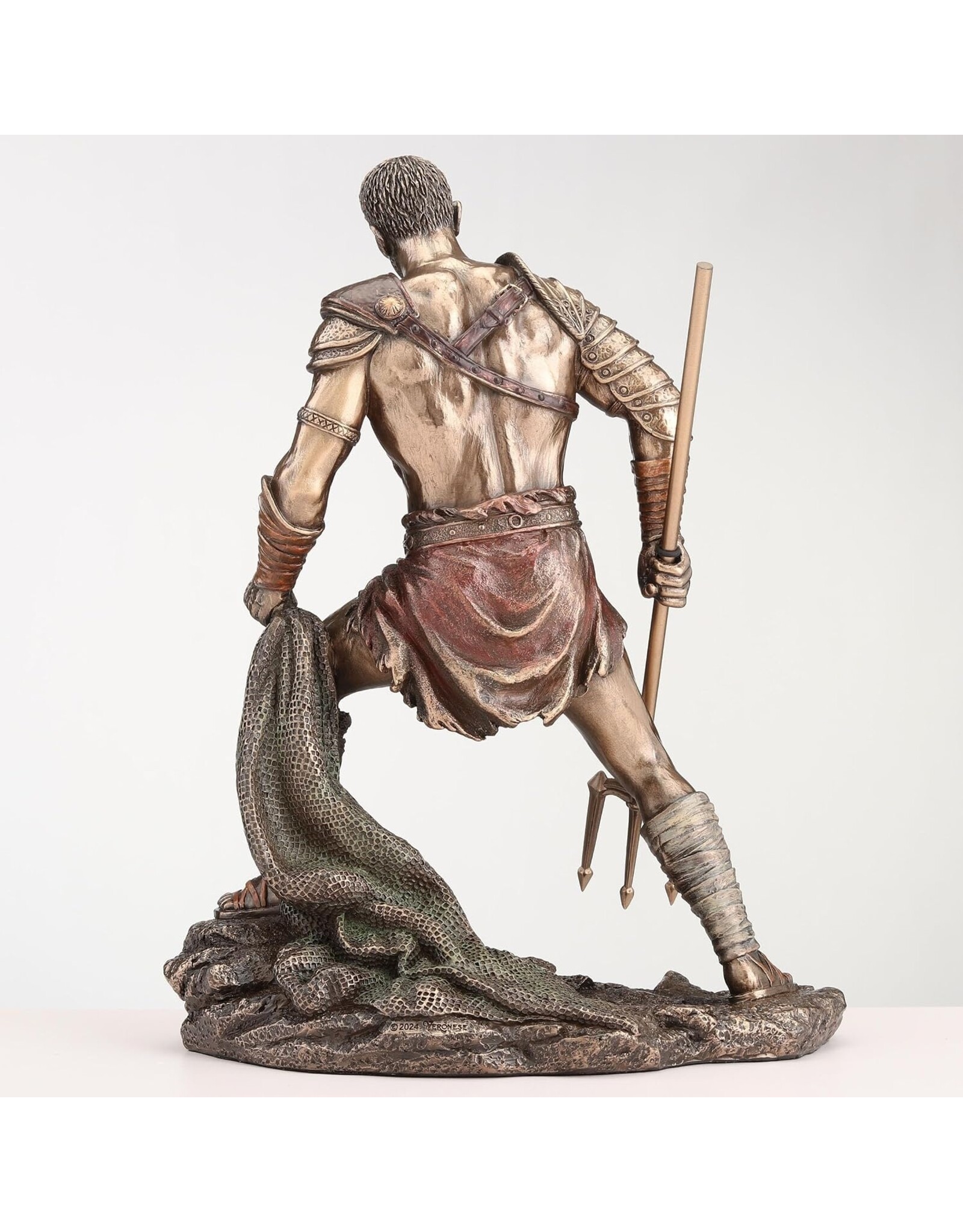 Veronese Design Giftware & Lifestyle - Gladiator Beeld - Romeinse Retiarius met Net en Drietand