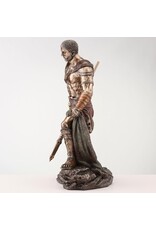 Veronese Design Giftware & Lifestyle - Gladiator Beeld - Romeinse Retiarius met Net en Drietand