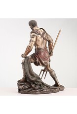 Veronese Design Giftware & Lifestyle -  Gladiator Figurine - Roman Retiarius with Net & Trident