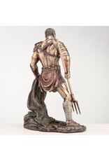 Veronese Design Giftware & Lifestyle -  Gladiator Figurine - Roman Retiarius with Net & Trident