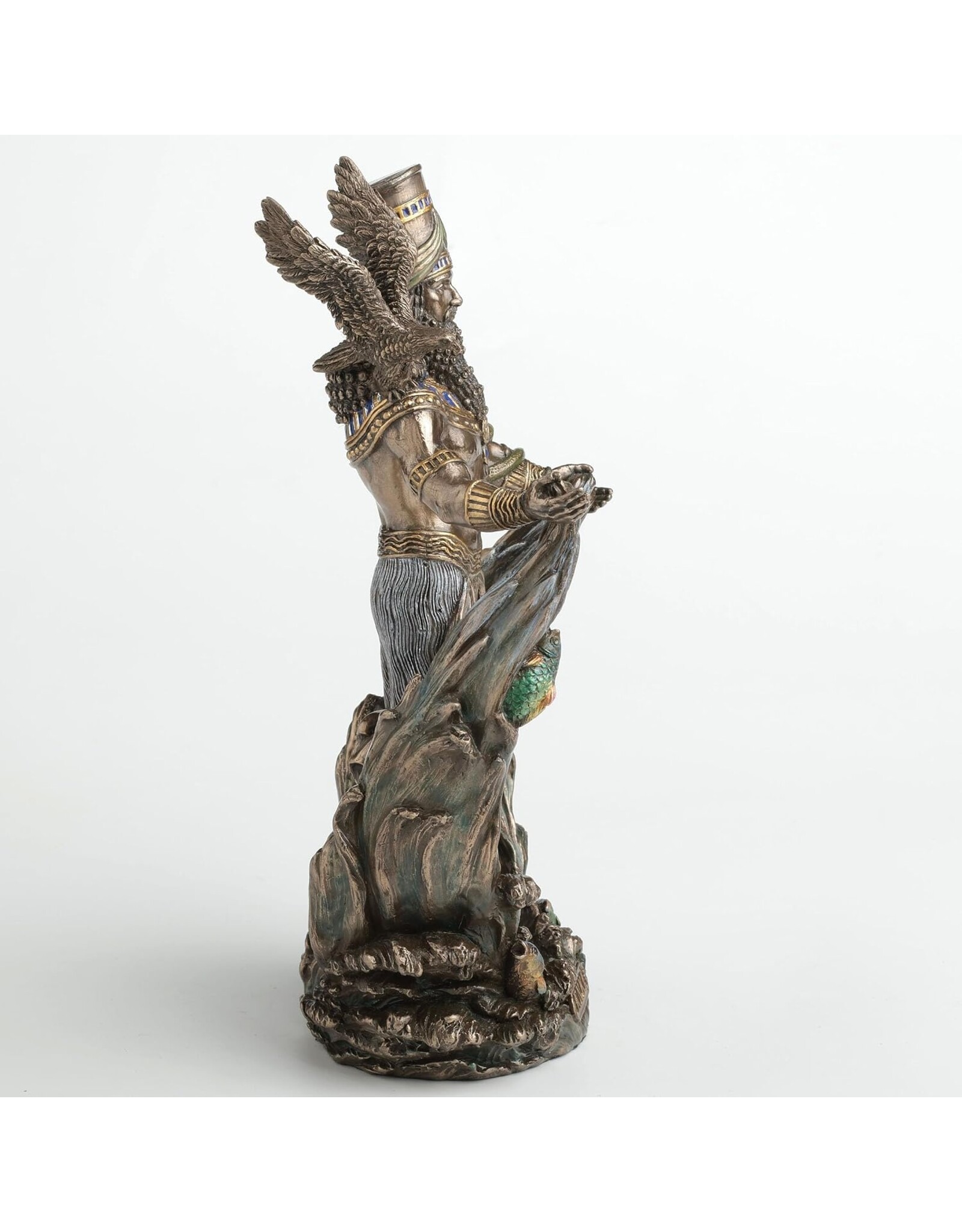 Veronese Design Giftware Beelden Collectables  - Enki, Sumerische God van Water, Wijsheid en Schepping