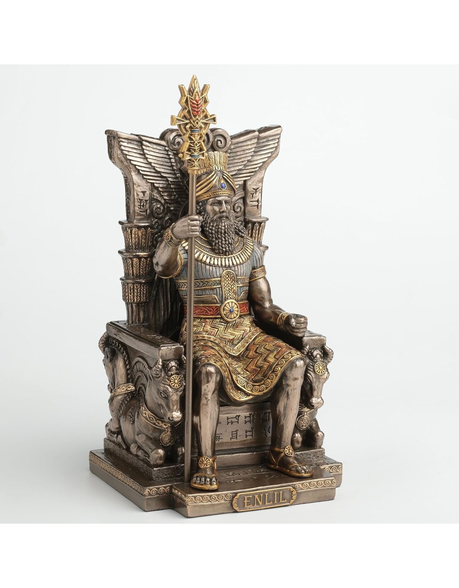 Veronese Design Giftware Figurines Collectables - Enlil, the Mesopotamian god of Air, Earth and Storms