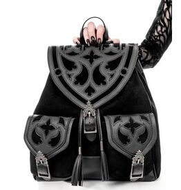 Restyle Cathedralis Gothic Buckle Backpack - Restyle