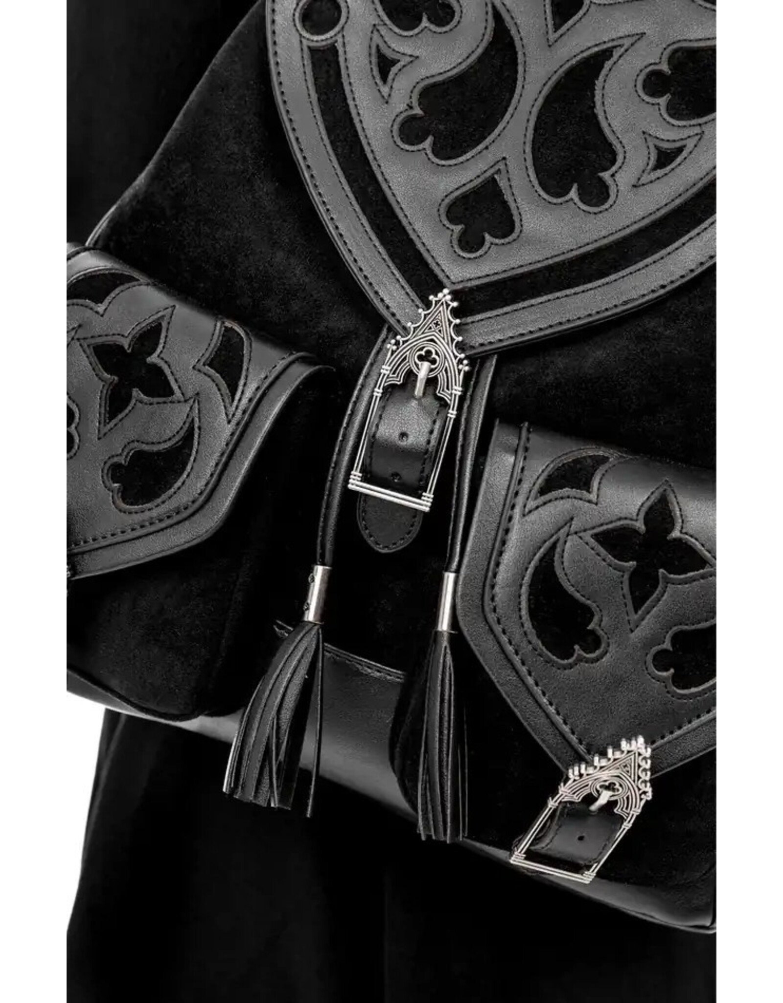 Restyle Gothic bags Steampunk bags - Cathedralis Gothic Buckle Backpack - Restyle
