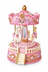 Trukado Giftware & Lifestyle - Muziekdoos Vintage Carrousel  Roze (small)