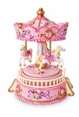 Trukado Giftware & Lifestyle - Muziekdoos Vintage Carrousel  Roze (small)