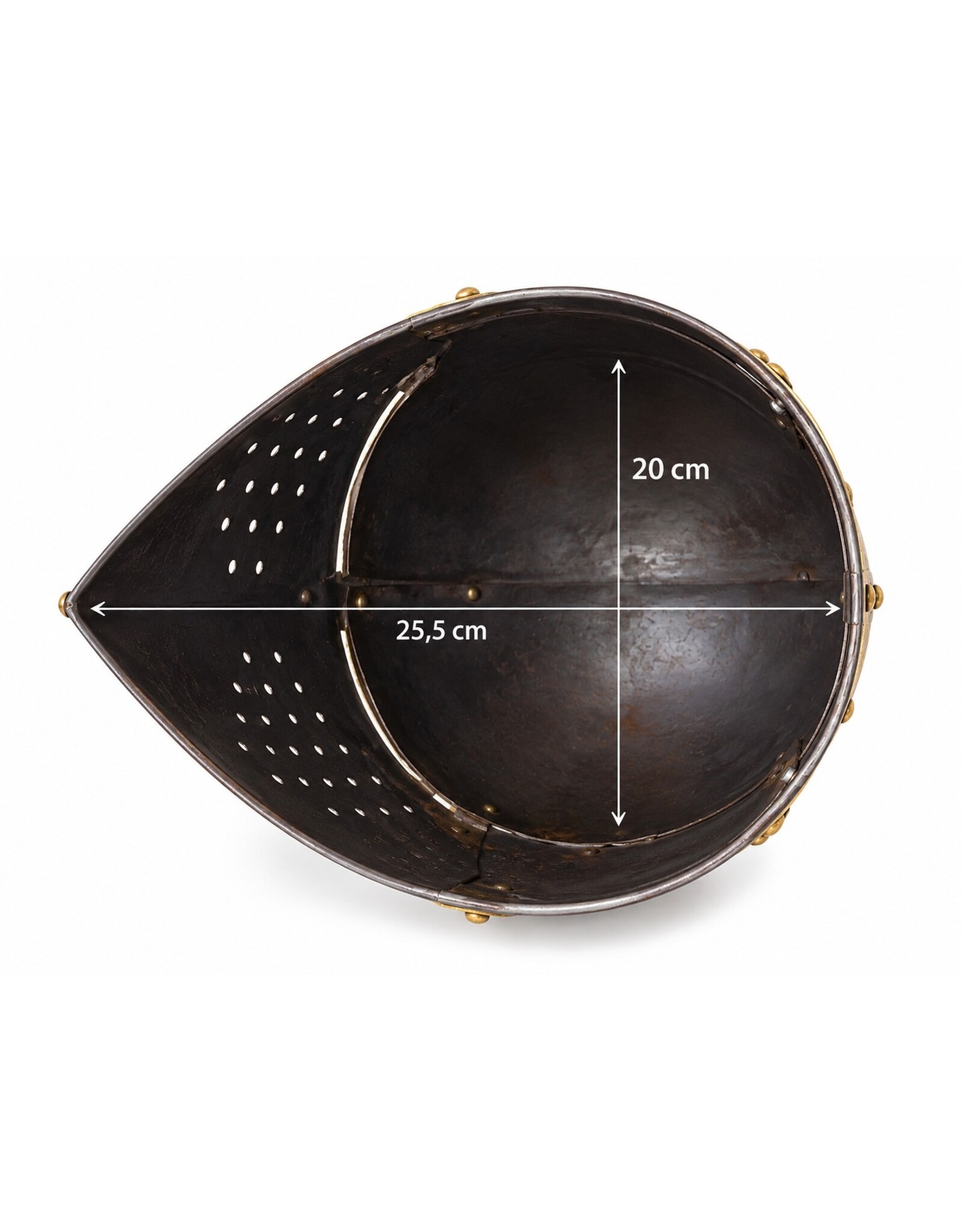 Trukado Miscellaneous - Medieval Templar helmet, wearable – Recycled metal