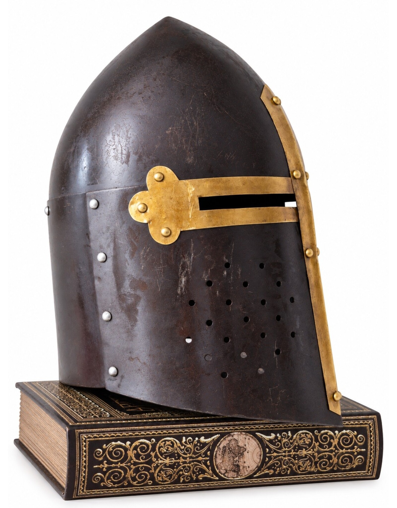 Trukado Miscellaneous - Medieval Templar helmet, wearable – Recycled metal