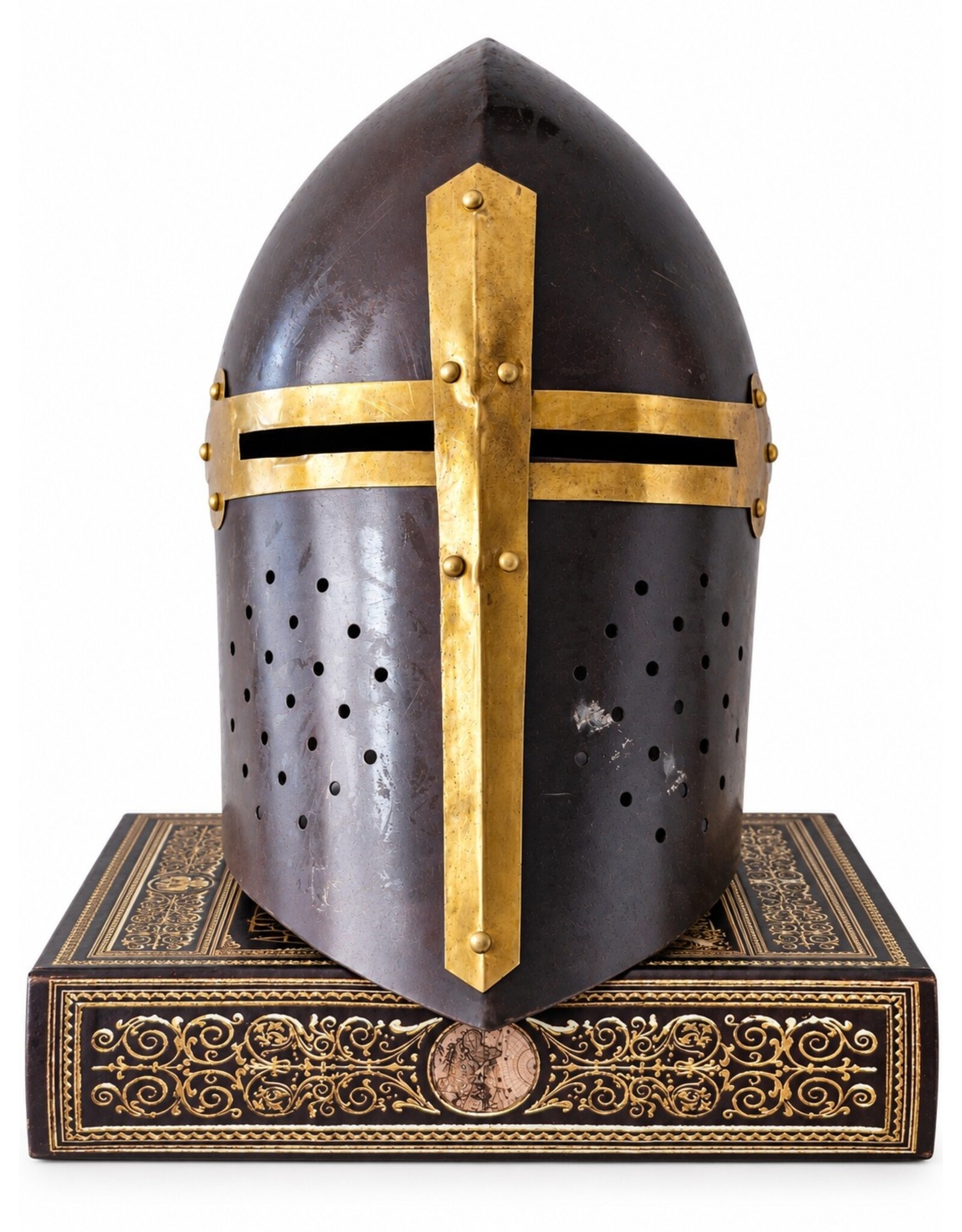Trukado Miscellaneous - Medieval Templar helmet, wearable – Recycled metal