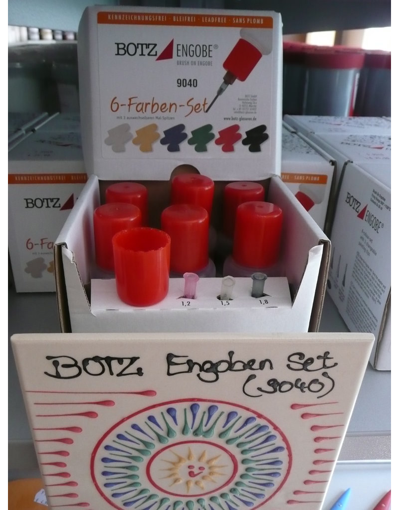BOTZ 9040 engobeset 6 kleuren