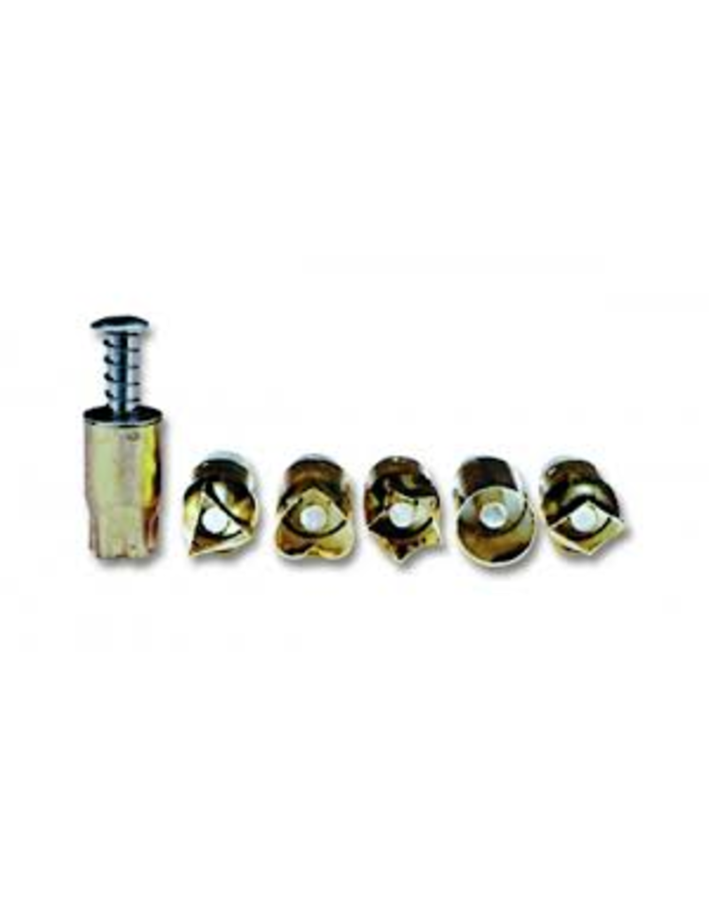 seladon mini uitdrukset 1 (6 stuks) 1cm maan ovaal zeshoek klaver kat hond