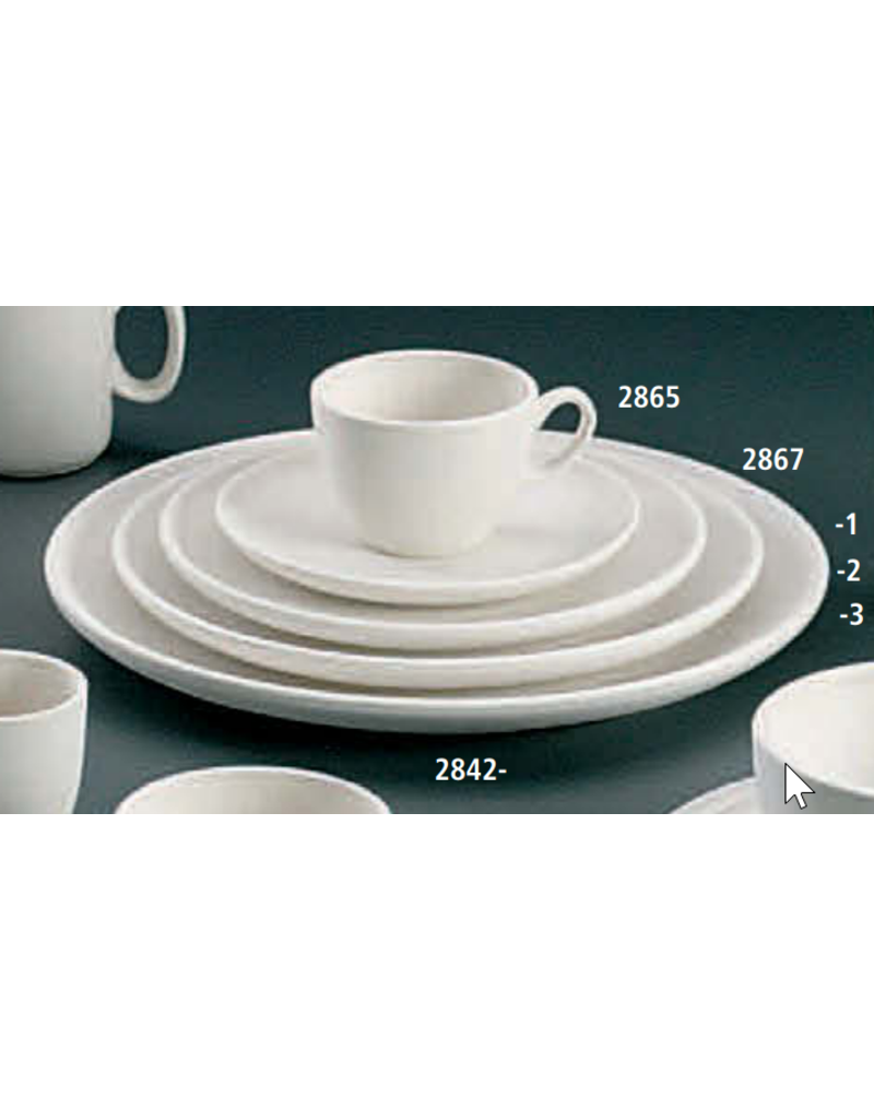 KB MISC 2842-2 MAL bord zonder rand diameter 26 cm