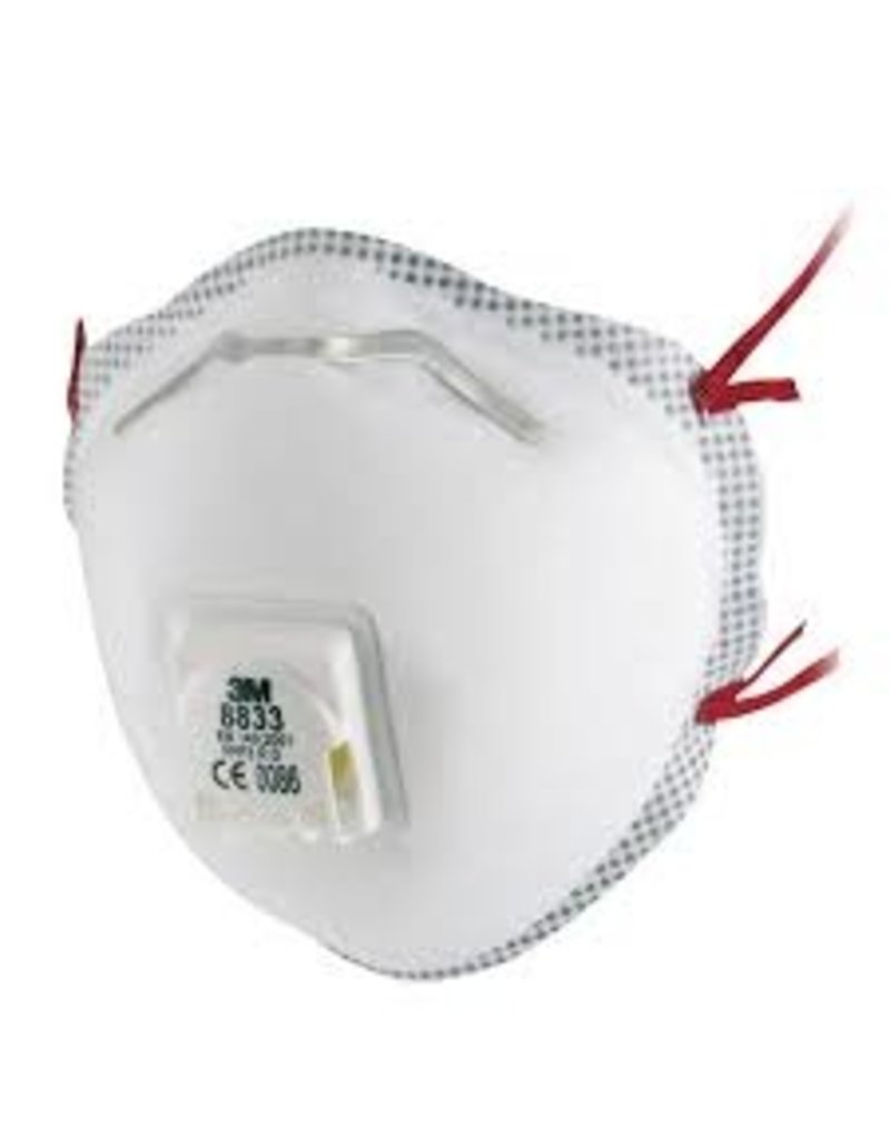 KB MISC stofmasker met ventiel FFP3