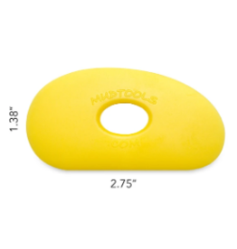 MUDTOOLS Mudtools shape 0 -  geel soft 7 x 3.5 cm