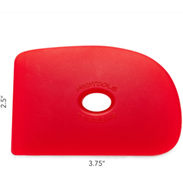 MUDTOOLS Mudtools shape 2  - rood extra soft 9.5 x 6.5 cm