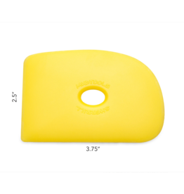 MUDTOOLS Mudtools shape 2  - geel soft 9.5 x 6.5 cm