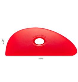 MUDTOOLS Mudtools shape 3  - rood extra soft 12,5 x 5 cm